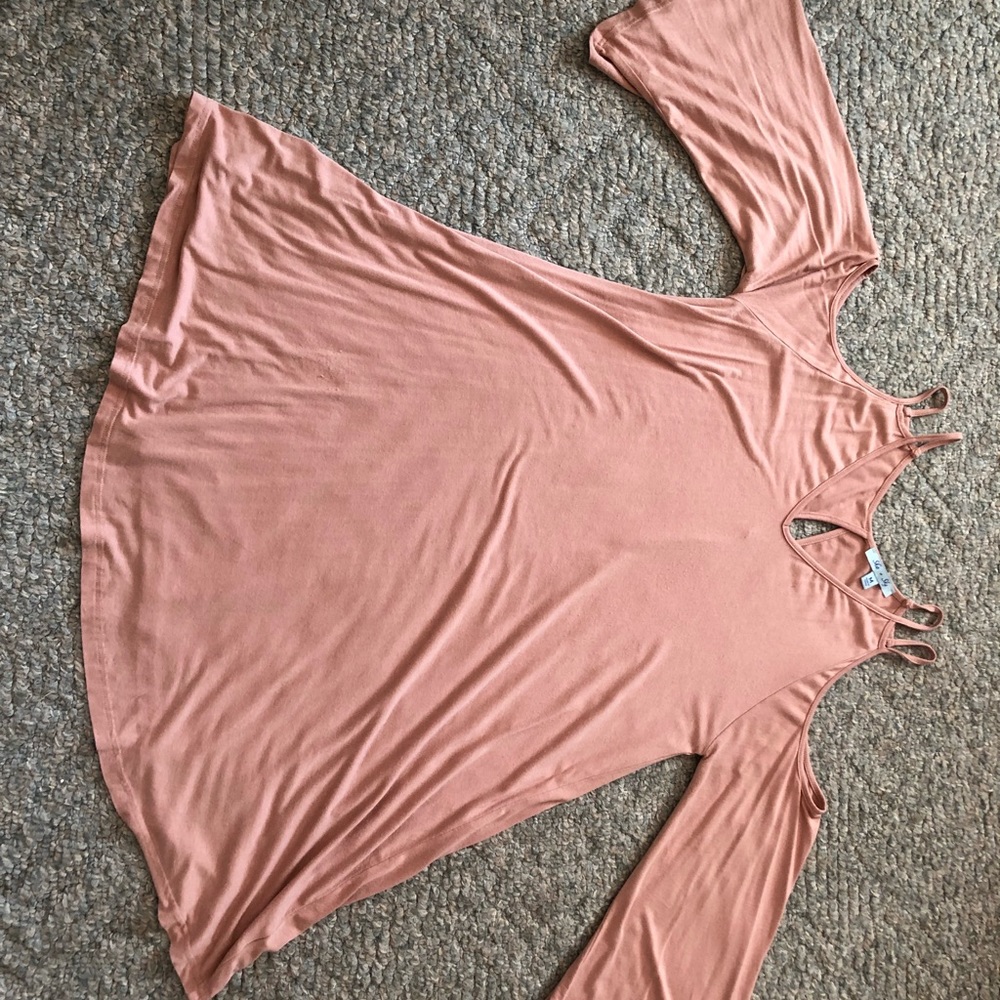 Open shoulder dress